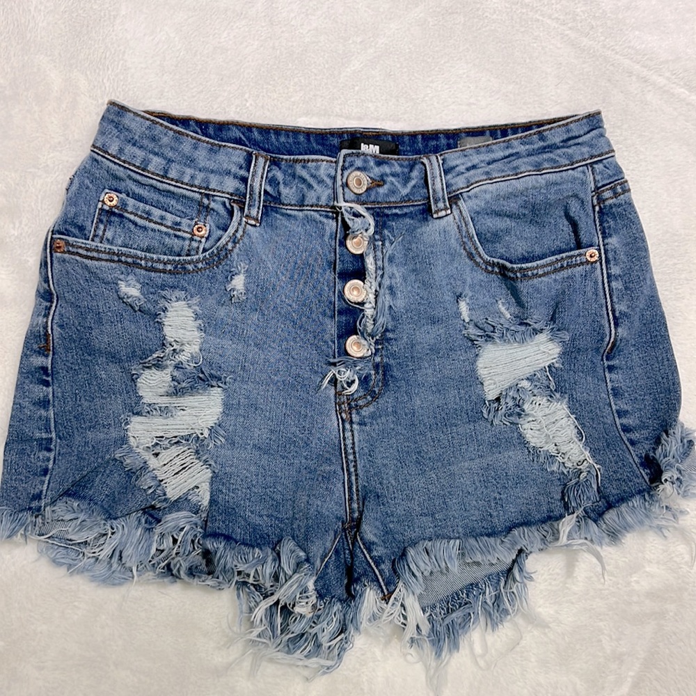 L&M Black Label Distressed Shorts